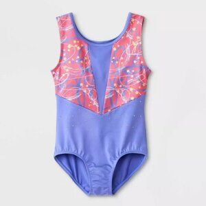 NEW! Girls' Gymnastics /Dance 'Scribbles' Pull-On Leotard Unitard, Cat & Jack